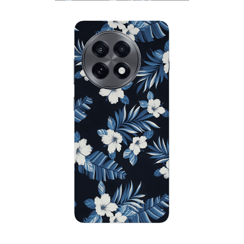 Oneplus 13 5G flower blue laves Transparent Silicone TPU Θήκη